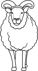 sheep lineart