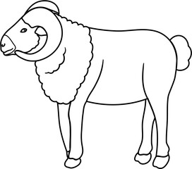 sheep lineart