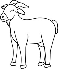 goat lineart