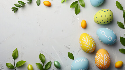Colorful Easter eggs - obrazy, fototapety, plakaty