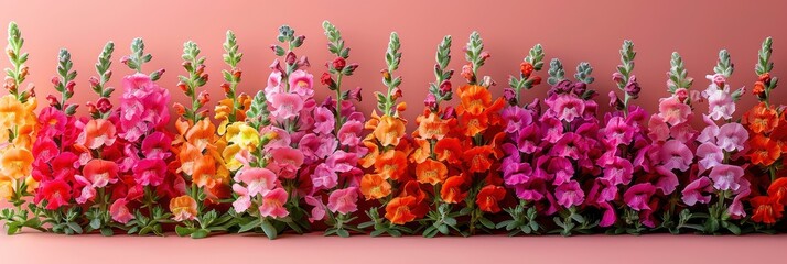 Colorful Snapdragon Flowers, Banner Image For Website, Background, Desktop Wallpaper