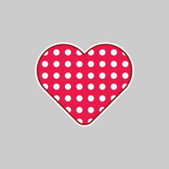 Love or heart shape graphic design vector