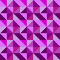 Obraz premium Abstract pattern of triangles, geometric background in purple shades, vector drawing