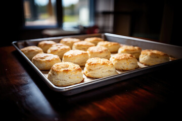 Pan of Delicious Southern Bicsuits 