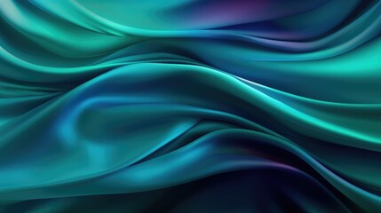 Obraz premium Marvellously Magical Blue Green Gradient Background. Soft, Smooth and Low Light Texture