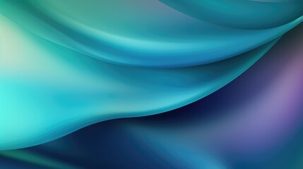 Obraz premium Marvellously Smooth Blue Green Gradient Background. Vibrant Silk Texture with Magical Soft Glow