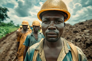 Fototapeta premium African worker