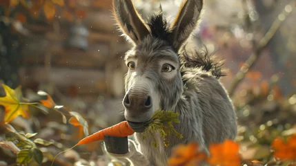 Tuinposter Donkey © RedFish