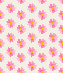 Fototapeta na wymiar Pink flowers on a white background