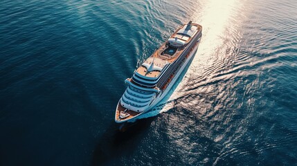 a cruise ship has arrived at the port of a big city