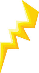 Thunderbolt icon cartoon vector. Flash electric power. Fuel light sign