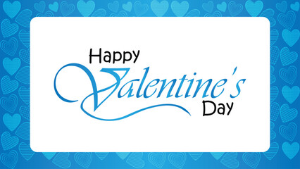 Happy valentines day. Vector banner, greeting card, flayer, poster,  with text Happy valentines day