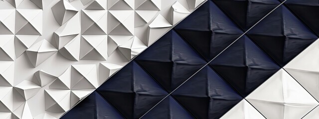 geometric background white and dark blue, monochromatic, elegant, photorealistic