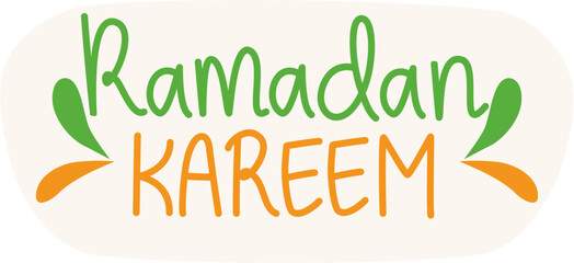 Obraz premium Ramadan Kareem Lettering