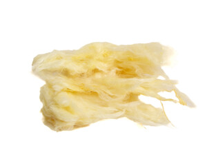 Glass wool batt insulation. Isolated on a white background.