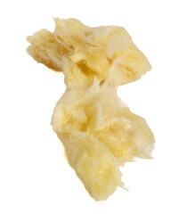 Glass wool batt insulation. Isolated on a white background.
