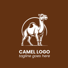 vector camel illustration mascot logo design
