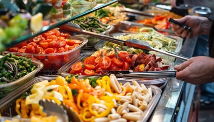 Obraz premium food background