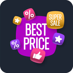 An image to advertise the sale. Poster for advertising discounts. Vector graphics.