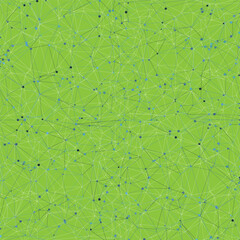 Illustration of Abstract  Sky Map. Constellations on Green Background. 