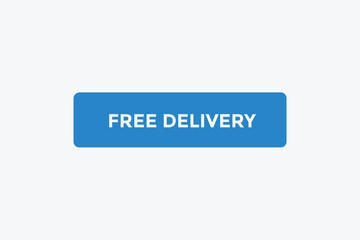Free delivery button web banner templates. Vector Illustration 
