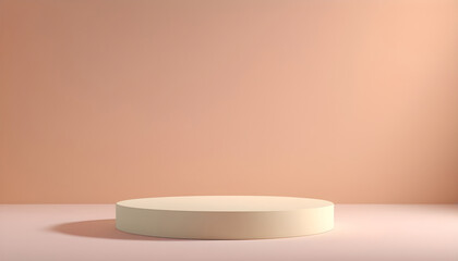 empty room with 3d podium background