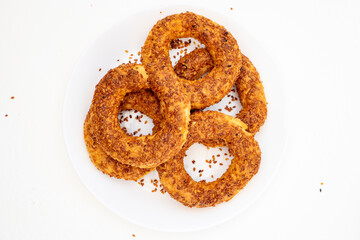Traditional Turkish cuisine flavors. local name kandil simidi.​
