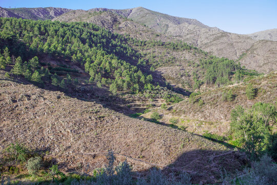 Las Hurdes orography, Caceres, Extremadura, Spain
