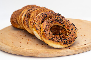 Traditional Turkish cuisine flavors. local name kandil simidi.​