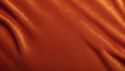 Dark orange monochrome velvet texture studio set background, wavy