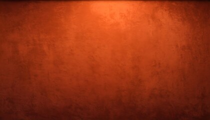 Fototapeta premium Dark orange monochrome velvet texture studio set background, shadowed