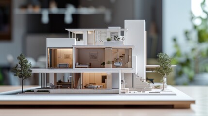 miniature houses and modern minimalist designs
