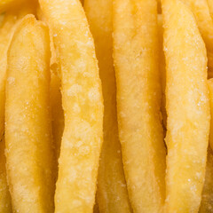Fried potatoes closeup
