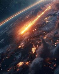 meteoroids enter earth's atmosphere