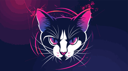 Logo animal cat anime