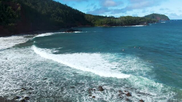 The Koki beach park area, Hana, Maui, Hawaii, USA