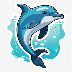 vector of dolphin