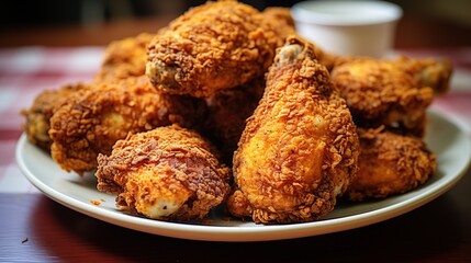 Baked Fried Chicken --ar 16:9 Job ID: 24e417ad-93ee-414e-b1f8-c16d6b43c428
