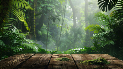 Monsoon rainforest full of green nature.