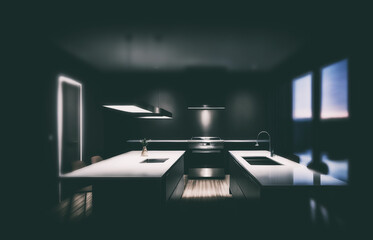 interior of a modern kitchen