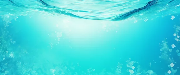 Keuken spatwand met foto Welle auf bewegter Wasseroberfläche, Nahaufnahme in der Mitte des Bildschirms. Unter der Wasseroberfläche mitten im Meer. © Cobe