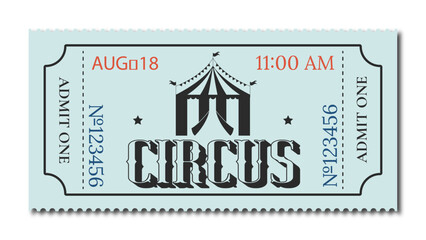 vintage/retro circus ticket - obrazy, fototapety, plakaty