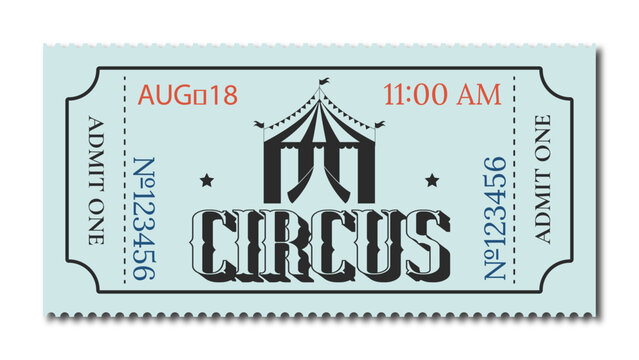 vintage/retro circus ticket