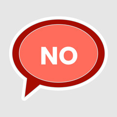 Chat bubbles Yes. Speech bubble in flat style