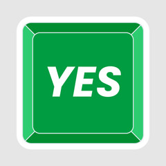 Green button yes mark. Symbols green checkmark isolated on white background
