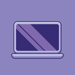 Laptop Vector. Flat icon illustration.