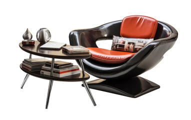 Barber Shop Lounge Table on white background