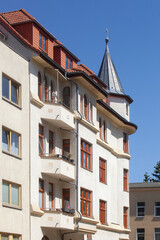 Altes Wohngebäude, Rostock, Mecklenburg-Vorpommern, Deutschland, Europa
