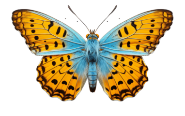 Graceful Butterfly Beauty on white background