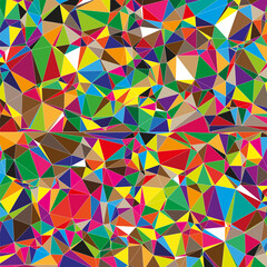 Colorful abstract textured polygonal background